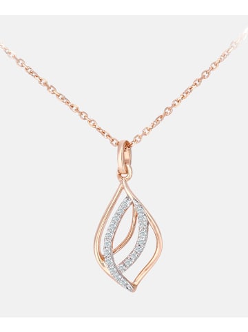 Diamant L'éternel Halskette mit Anhänger aus 375 Roségold mit Diamant in Roségold