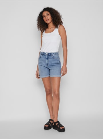 Vila High Waist Denim Shorts VIJO in Blau