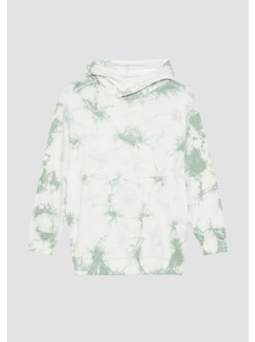 s.Oliver Sweatshirt langarm in Grün-weiß