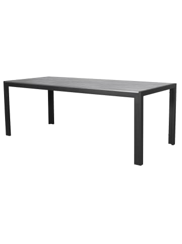 ebuy24 Gartentisch Fall Schwarz 205 x 90 cm