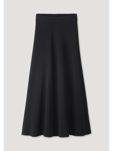 Hessnatur Strickrock Midi Regular in schwarz