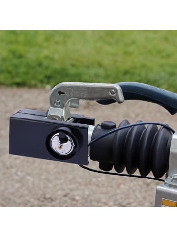 relaxdays Anhängerschloss in Schwarz