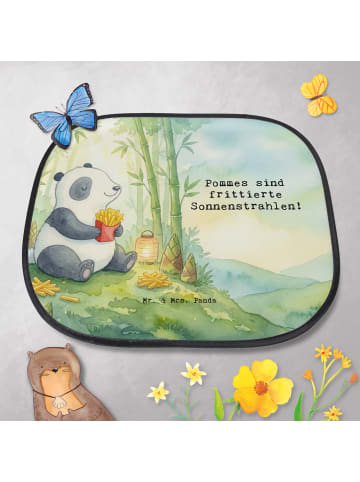 Mr. & Mrs. Panda Sonnenschutz Auto Panda beflügelt Pommes Design... in Weiß