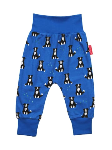 Toby Tiger Hose mit Hunde Print in blau