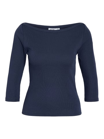 Noisy may Bluse mit 3/4 Ärmeln in Navy Blazer1