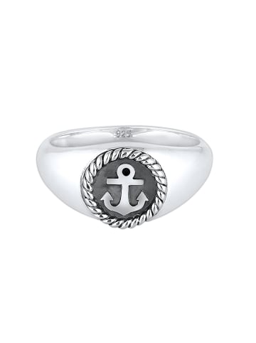 KUZZOI Ring 925 Sterling Silber Anker in Silber