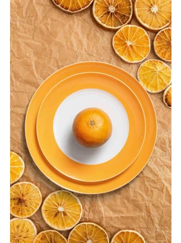 Seltmann Weiden 6er Set Suppenteller Liberty Pure Colors ø 23,5 cm in Mango Orange