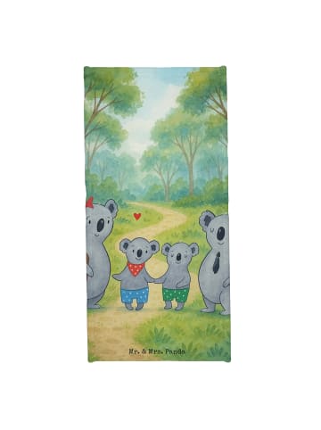 Mr. & Mrs. Panda Strandtuch Koala Familie zwei Design ohne Spruch in Blau Pastell