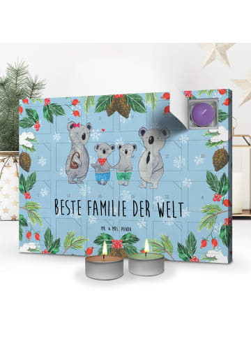 Mr. & Mrs. Panda adventskalender mit duftkerzen Koala Familie zw... in Eisblau