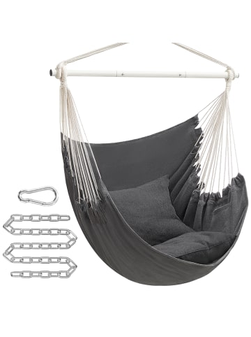 SONGMICS Hängesessel Sognia in Schiefergrau - (B)128 x (H)140 x (T)150 cm