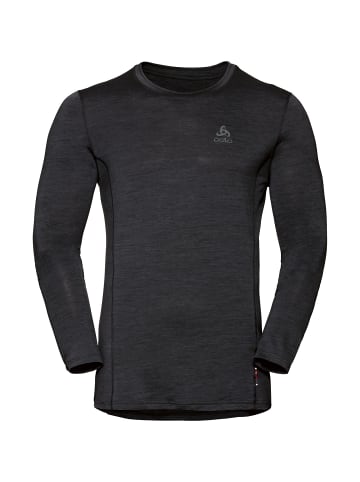 Odlo Funktionsshirt Crew Neck l/s Natural + Light in Schwarz