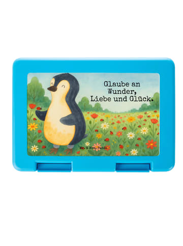 Mr. & Mrs. Panda Bento Box Pinguin Marienkäfer Design mit Spruch in Weiß