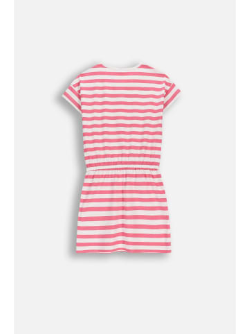 MOKIDA Kleid aus Sweatstoff mit kurzen Ärmeln in rosa