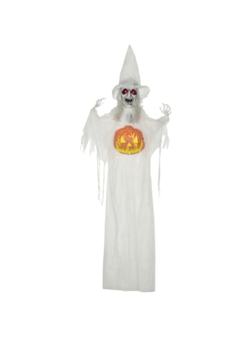 HOMCOM Halloween Dekoration-60L x 18B x 183H cm-Weiß