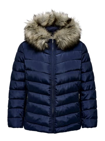 ONLY Carmakoma Stepp Winter Jacke Plus Size Übergröße CARNEW in Dunkelblau