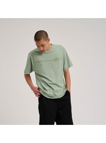 Santa Cruz T-Shirt "Tonal Opus Dot Stripe T-Shirt" in Braun