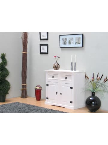 ebuy24 Sideboard New Mexico Weiß 92 x 44 cm