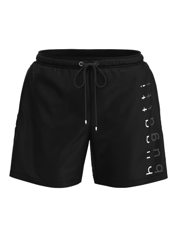 Bugatti Badeshorts Amalfi in schwarz-dunkel-uni