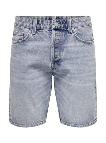 Only&Sons Shorts 'Edge Box' in blau