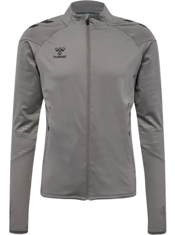 Hummel Trainingsjacke "Pro Training Zip Jacket" in Grau