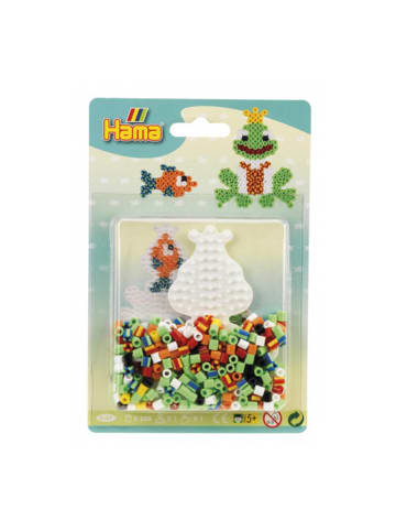 Hama Blister Midi-Bügelperlen mit Stiftplatte Frosch in bunt