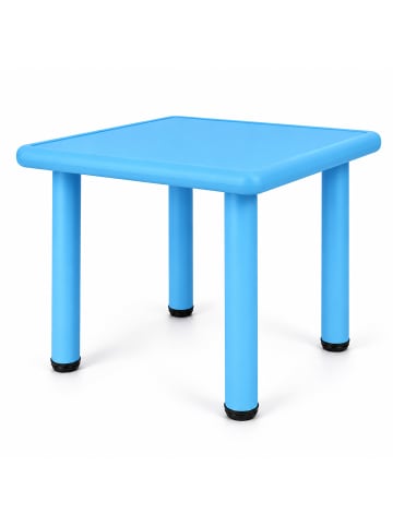 relaxdays Kindertisch in Blau - (B)62 x (H)52 x (T)62 cm