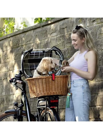 KLICKfix Doggy Basket 40 - Hundefahrradkorb (Korbklip) 52 cm (braun) in braun