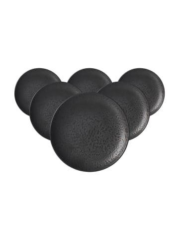 Ritzenhoff & Breker 6er Set Dessertteller Kitwe in Schwarz ø 20 cm