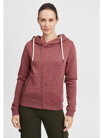 Oxmo Kapuzensweatjacke OXVicky Sweat Zip-Hoodie in Rot