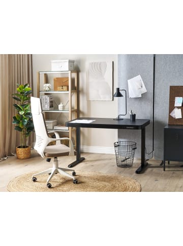 Beliani Höhenverstellbarer Schreibtisch KENLY in Schwarz - (W) 120 x (H) 72 x (L) 60 cm