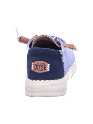 Hey Dude Slipper Wendy Chambray Boho in blau