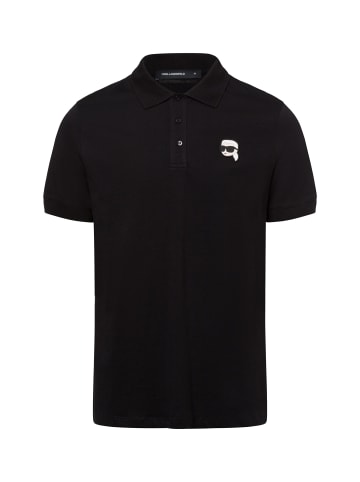 Karl Lagerfeld Poloshirt in schwarz