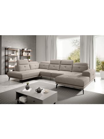 MF Design Brita Recamiere Links in Beige -  (L) 205 x (B) 350 x (H) 107 cm