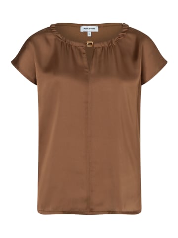 More & More Satinfrontshirt in sweet toffee