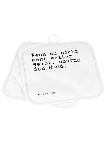 Mr. & Mrs. Panda Topflappen Wenn du nicht mehr... mit Spruch in Weiß