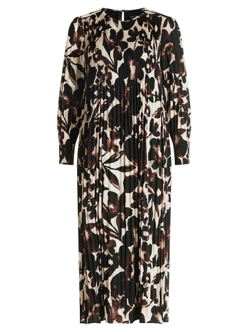 Betty Barclay Plisseekleid langarm in Beige/Braun