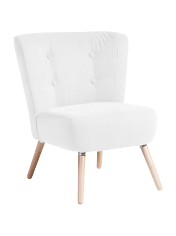 58 aufm Kessel SESSEL Kassi Bezug Veloursstoff Buche natur / creme