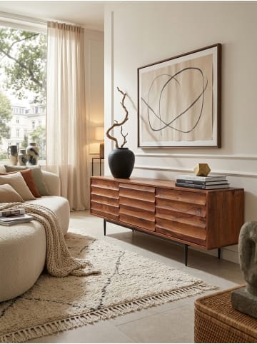 KADIMA DESIGN HiFi Lowboard WL5.636 Massivholz Landhaus TV Kommode