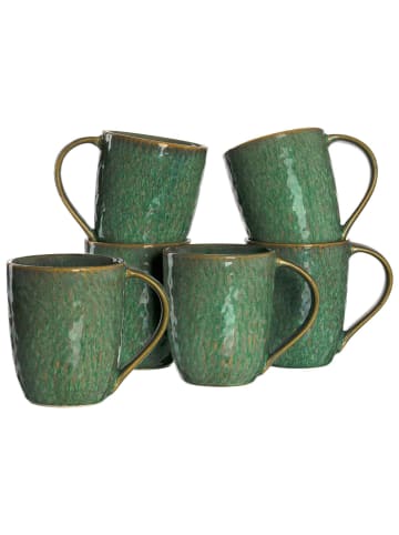 LEONARDO 6er Set Kaffeebecher Matera in – 430 ml in grün