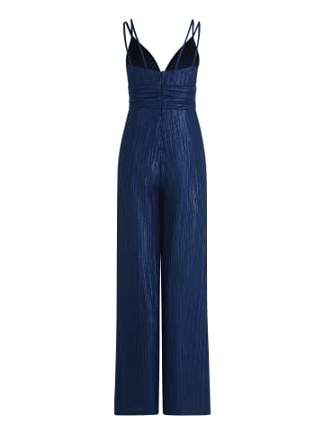 Vera Mont Jumpsuit mit Glanzeffekt in Dark Blue/Dark Blue
