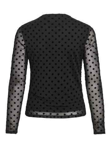 Vila Langarmshirt VIRikke in schwarz