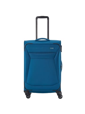 travelite Chios 4 Rollen Trolley 67 cm in petrol