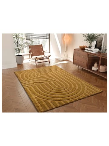 Atticgo Kurzflor-Teppich SNOWY in senf