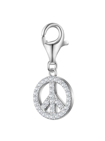 Glanzstücke München Charm Peace aus Sterling Silber mit Zirkonia in silber
