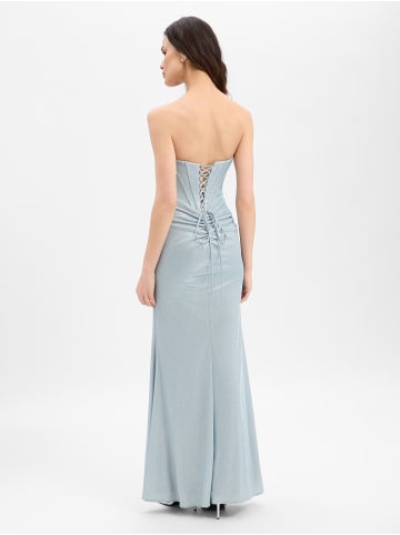 Unique Kleid in hellblau silber - 0003