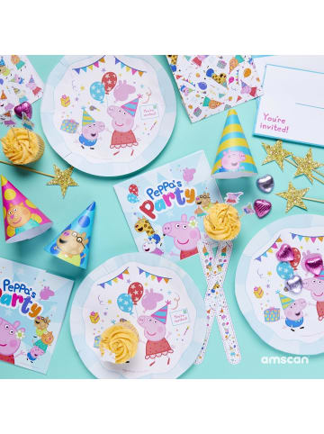 amscan Peppa Pig 9918339 Servietten für Kindergeburtstag Party 16 Stück