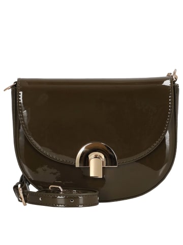 Seidenfelt Grenaa - Umhängetasche 19 cm (black) in khaki