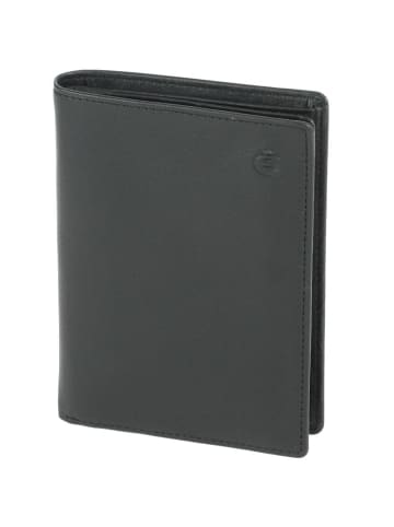 Esquire Logo Geldbörse Leder 9 cm in schwarz