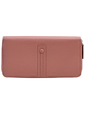 Florence Geldbörse Leder rosa antik Damen ca. 19cm ca. 10cm