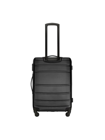 Wittchen Medium suitcase and cosmetic case made of textured in Black